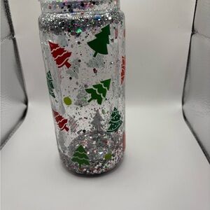 21E- 20oz Festive Glitter Christmas Tumbler